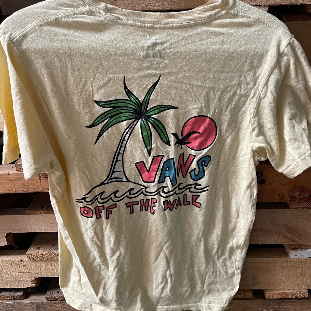 Light yellow boys 10/12(M) VANS SHIRT